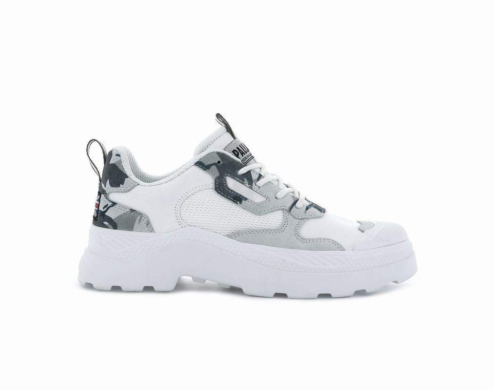 Palladium Pallakix 90 Low Camo Womens Low Top Sneakers White/Multicolor Australia [ZKIXQH-761]